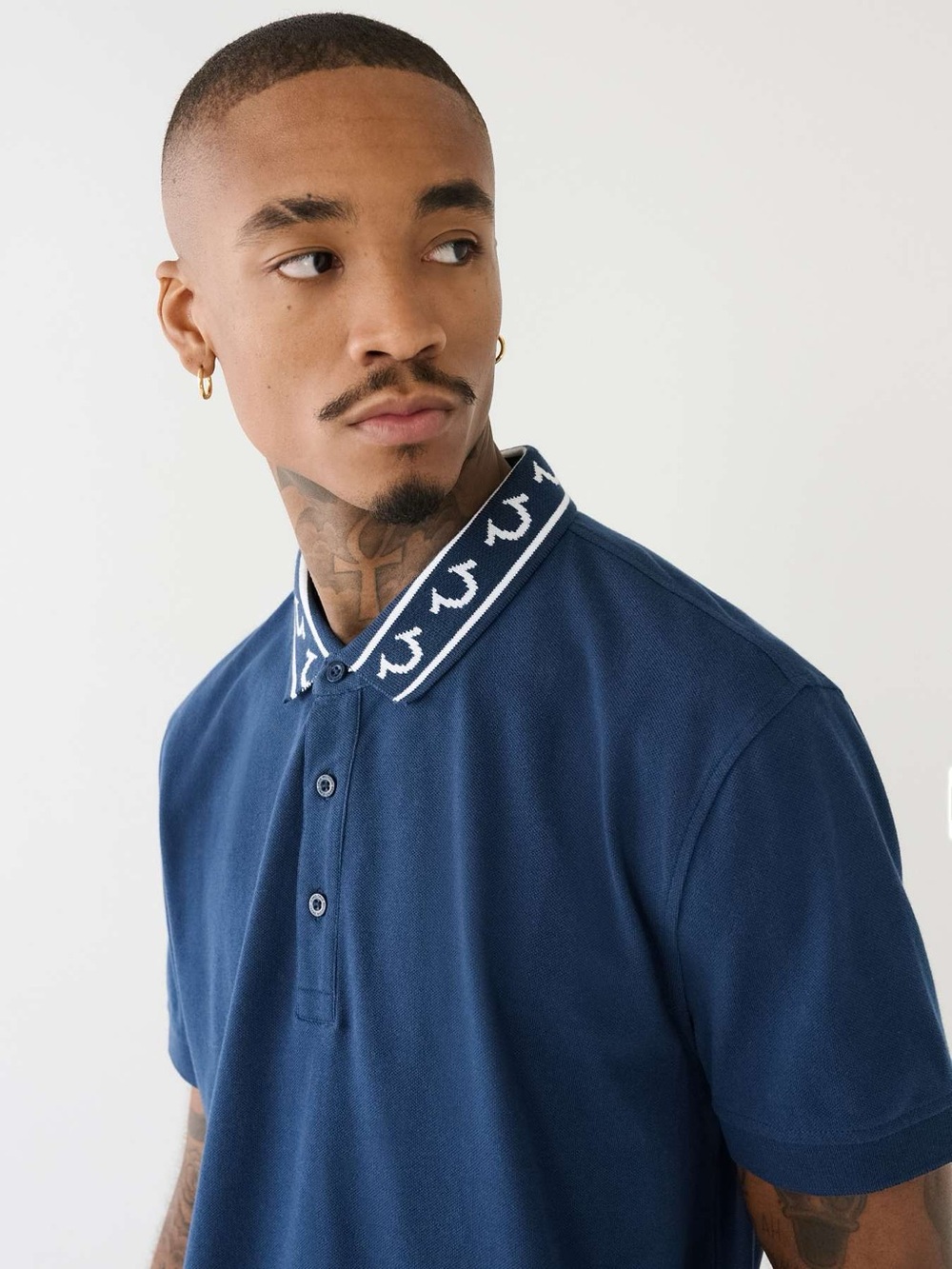 True Religion Short Sleeve Relaxed Polo Shirt Men’s Large PTP 22”